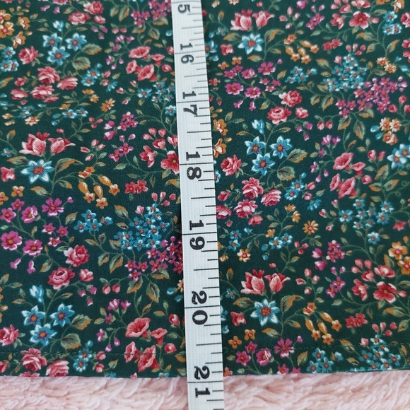 Fun & Fancy Originals Green Floral Squared Dance Skirt Set Size Meduim - Picture 11 of 12